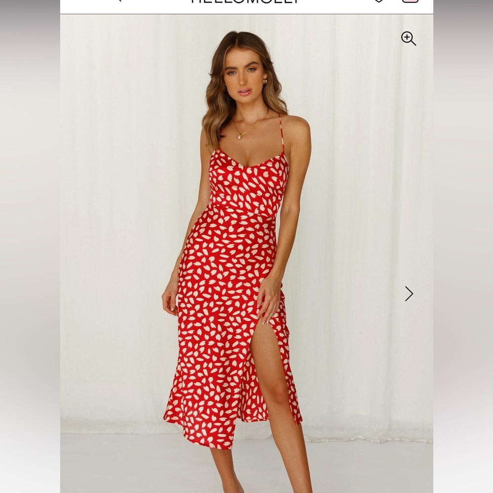 Hello Molly - Happy Hnymn MIDI Dress Red.